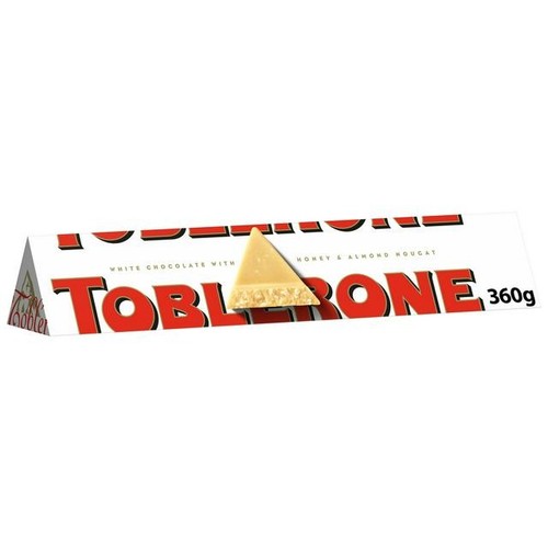 Toblerone white chocolate with - toblerone,
