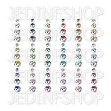 Replacements Spares - Gem Balls | 1.0mm (18g) - 2.5mm 3mm 4mm 5mm | 18 Colours