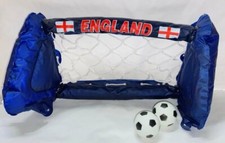 England Kick It Football Desk Game Inflatable Goal & 2 Footballs 30 x 17cm
