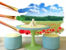 3D Red Poppy Flower R11438 Wallpaper Wall Mural Self-adhesive Removable Luna