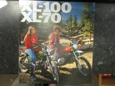NOS 1976 HONDA XL-100 XL-70 SPECIFICATIONS SHEET SALES BROCHURE ENDURO XL  