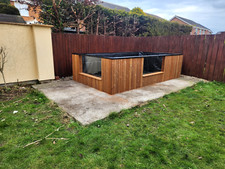 pond with viewing window/koi