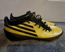 Yellow Adidas F50 Adizero FG 2010 World Cup Messi Football Shoes UK 10