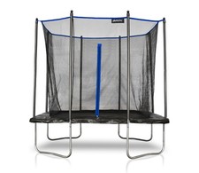 Plum Play 8ft x 6ft Rectangular Garden Trampoline with Safety Enclosure