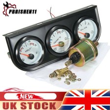 Triple Gauge Set Universal Car 2'' 52mm Oil Pressure Voltage Meter Water Temp