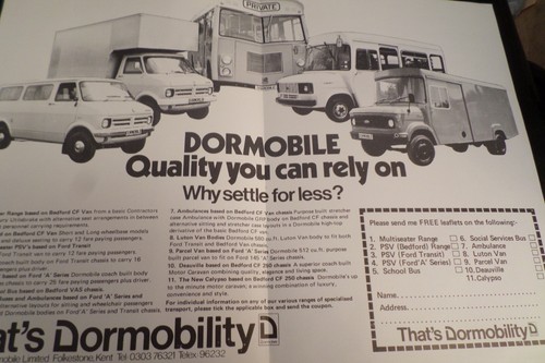 Dormobile 1978 motor show - ,