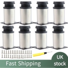 8x 80mm Adjustable Metal Legs