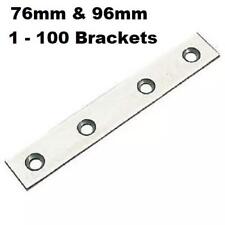 Steel Mending Plates Repair Brackets Braces Joist Flat Straight 75mm & 96mm