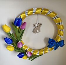 Hand made Easter Floral Wreath Pastel Eggs Spring Gift Mother’s Day