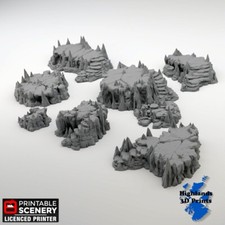 Raised Caverns Scatter Terrain
