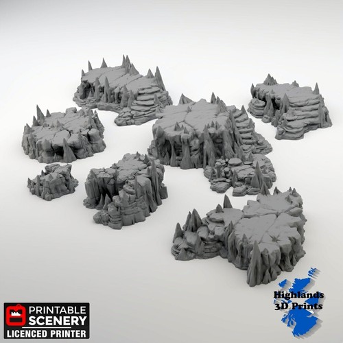 Raised caverns scatter terrain - caverns,
