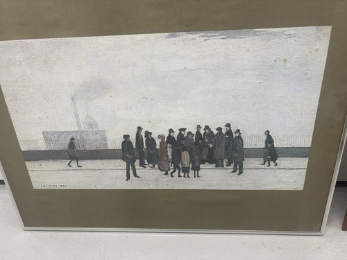 Lowry signed 1920 - lowry, mounted