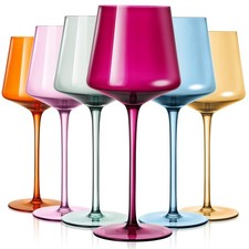 LUXULISH Colored Wine Glasses