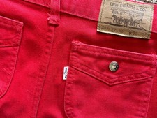 Red original vintage flared