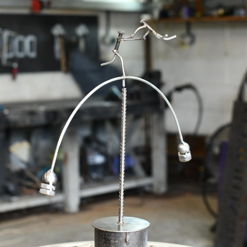 The dancers upcycled metal - 'the,
