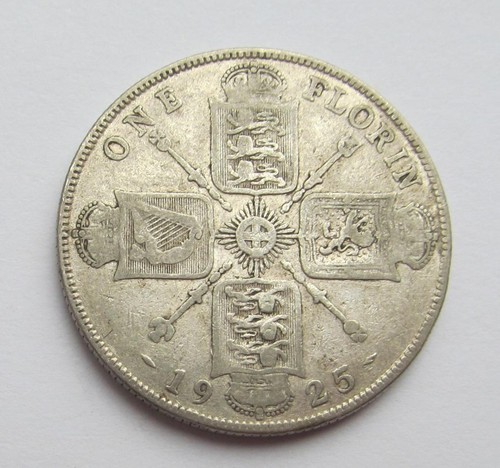 George 1925 silver florin - florin, (2