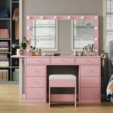 Vanity Desk with Power Outlet