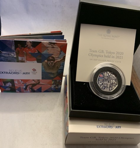 2021 silver proof - 50p, coin