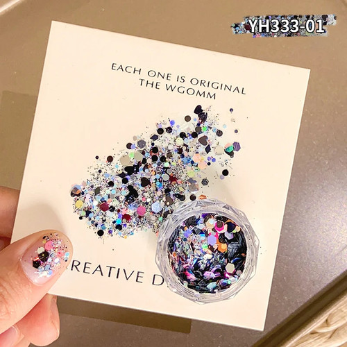 Flashing gradient nail glitter - flashing,