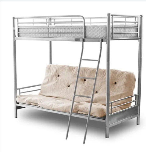 Metal frame futon bunk bed - futon,