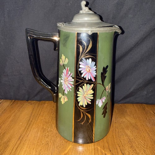 Jackfield type pewter - pewter, lidded