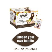 HiLife Dog Food Luxury Wholesome Hamper Its Only Natural 36/72x100g Pouches
