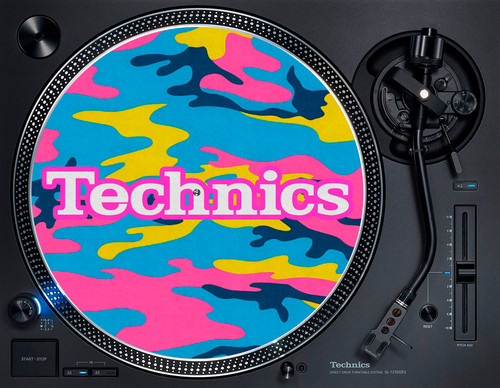Technics pink blue - technics, neon