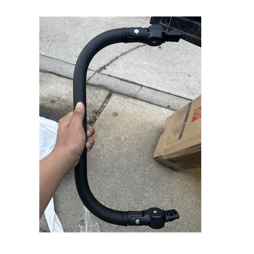 Black stroller bumper bar - black,
