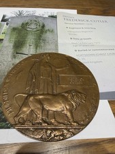 WWl Death Penny Plaque