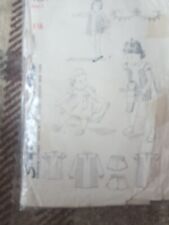 simplicity sewing pattern size 3 vintage really old cut but all there