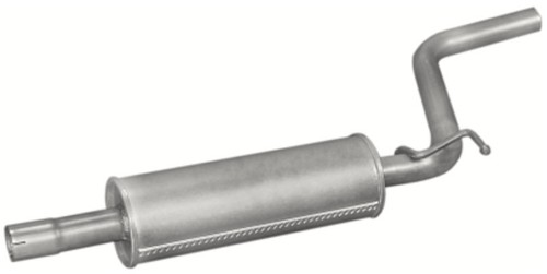 Exhaust center silencer middle - exhaust,