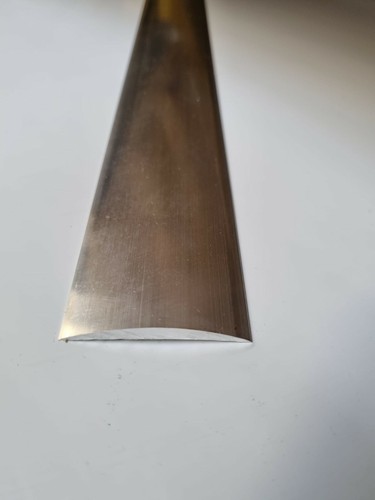 Aluminium half round moulding - half,