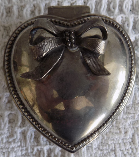 Silver plated heart - plated,