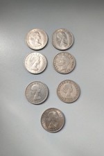 Collection of 7 UK Half Crowns