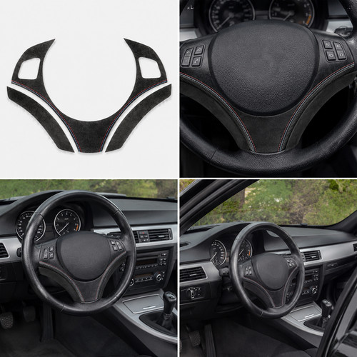 Alcantara steering wheel trim - wheel,