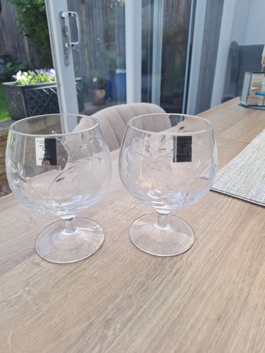 Pair rockingham crystal - pair,