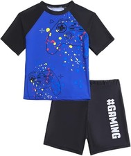 Kids Boys Girls Swimming Costume Swimsuit Sunsuit Sunsafe Quick Dry Swimwear