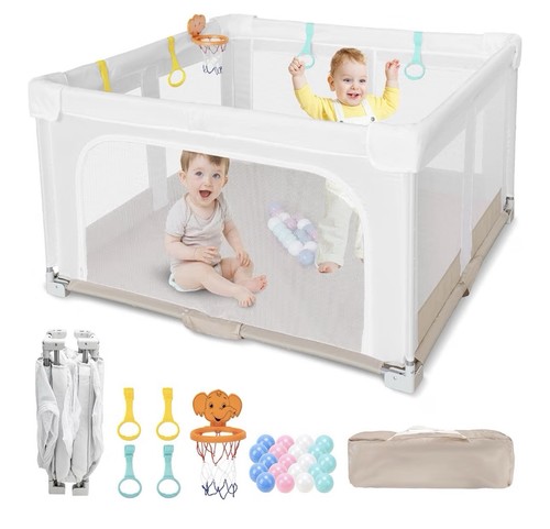 Large foldable baby play - large,
