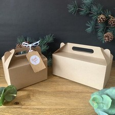 Gable Gift Box Kraft Natural