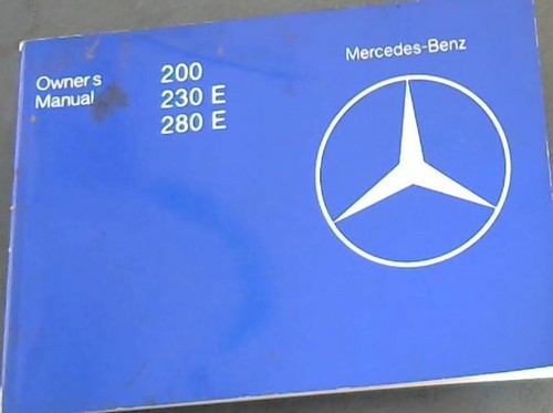 Mercedes benz owners manual - mercedes-benz,