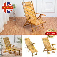 Bamboo Wooden Recliner Garden