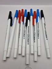 20 X PaperMate Kilometrico Ballpoint Pens 1.0mm 3 COLOURS BLUE BLACK RED