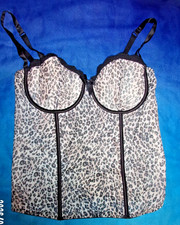 SEXY BROWN ANIMAL PRINT BASQUE