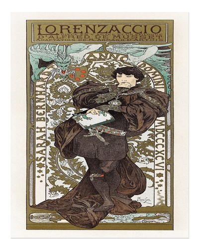Vintage art nouveau - vintage, wall