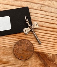 vintage silver charm- pendant