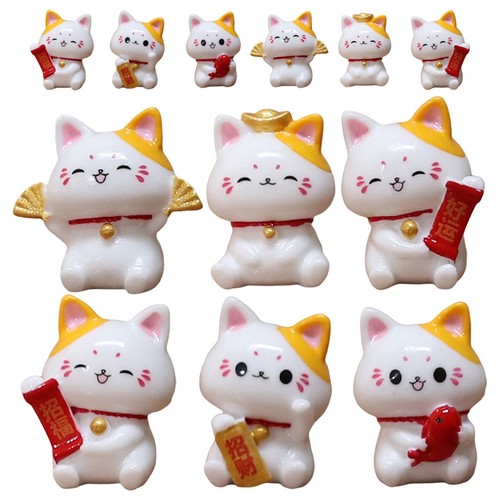 Durable resin cat figurine - durable, set