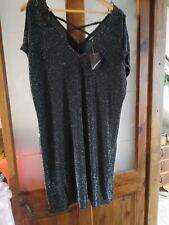 Ladies Black Sparkly Dress
