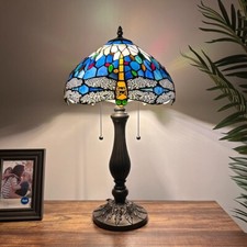 Tiffany Style Table Lamp Blue
