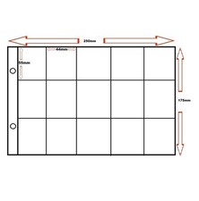 10 x POGS TAZOS ALBUM SPARE PAGE SLEEVES 15 POCKETS for GLEN 2-RING BINDERS