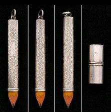 Antique sterling silver pencil - antique,